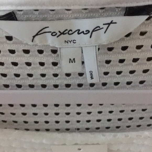 Foxcroft Kim Open Texture Sweater White M - Picture 3 of 6